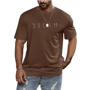 Alta calidad 100% algodón 190gsm verano camiseta de hombre logotipo personalizado estampado de gran tamaño 3D Premium en blanco liso 100% algodón camiseta - Product Image 2