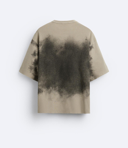 เสื้อยืดแขนสั้นผู้ชายพรีเมียมทรงโอเวอร์ไซส์ ลายถัก ทอแบบไท-ได คอกลม ลำลอง ลายพิมพ์ เสื้อฮิปฮอป วินเทจ - Product Image 2