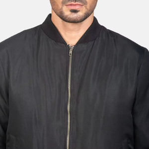 High Quality High Street Eco-Friendly Breathable Cotton Custom Men's College Bomber Jacket Manufacturer For Online Sale - Product Image 6