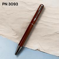 Stylo d'affaires haut de gamme à encre noire, stylo à signature avec logo personnalisé, stylo en métal avec capuchon, stylo à bille classique en métal