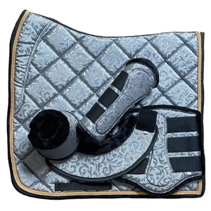High Quality Fleece Lining Jumping Saddle Pad Full Set-Customizable Color & Size Western/<b>Equestrian</b> Style - Product Image 6