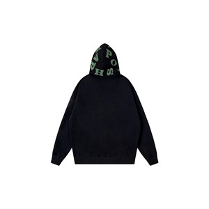 Sudadera con capucha con cremallera al por mayor, con logo personalizado, unisex, de alta calidad, de peso pesado, con cremallera completa y corte cropped, nueva. - Product Image 4