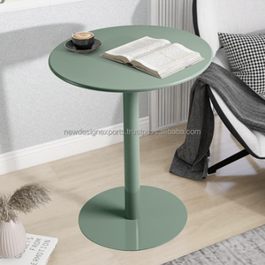 Custom OEM Powder Coated Iron Round End <b>Table</b> Minimalist Center Pedestal <b>Sofa</b> <b>Side</b> <b>Table</b> Hotel Furniture Bulk - Product Image 4