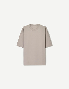 <b>Back</b> Seam Oversized Men's shirts 100% Cotton <b>Drop</b> Shoulder Boxy Fit Custom Logo Print Streetwear Tee OEM Bulk Supply - Product Image 3