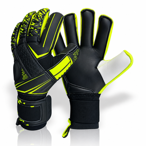 New Professional <b>Latex</b> Waterproof Non-Slip Adjustable Wrist Strap Breathable Lace-Up Closure Full Finger High Goalkeeper Gloves - Product Image 5