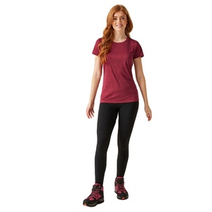 Camiseta personalizada al por mayor para mujer 100% poliéster secado rápido transpirable Casual manga corta alta calidad precio barato gimnasio y deportes camiseta - Product Image 4