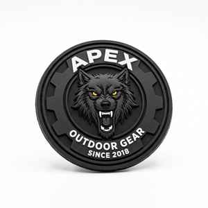 Parches de PVC Personalizados de Moda, Logotipo de Goma 3D, Marca Personalizada, Impermeables para Ropa y Equipamiento, con Precios al por Mayor - Product Image 1