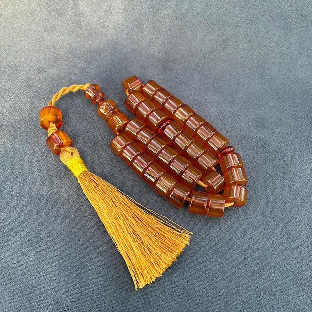 Export Quality Eco-Friendly Handmade Hand-painted Resin Sculpture Tasbih Counter Islamic Prayer Beads Art Collectible Household