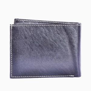 Portefeuilles en cuir véritable unisexe de haute qualité, de luxe, avec logo personnalisé gravé et embossé, fermeture ouverte, longue boîte cadeau en satin - Product Image 3