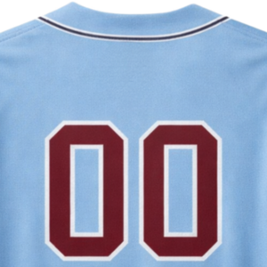 Maillot de baseball bleu clair personnalisé avec design boutonné, nom d'équipe et numéro de joueur personnalisés pour vêtements de sport et uniformes pour hommes - Product Image 6