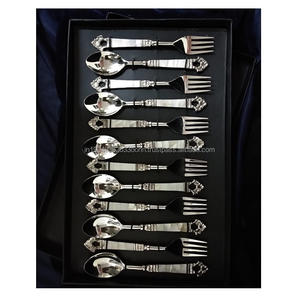 Top vente plus récent métal en acier inoxydable ensemble de couverts ensemble de couverts avec cuillère fourchette et couteau dans les ustensiles de cuisine pour l'exportation - Product Image 4