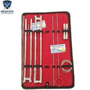 Juego de fetotomos profesionales veterinarios de acero inoxidable con tubo protector de alambre OB para parto difícil/distocia - Product Image 5