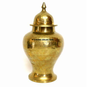 Pot à gingembre le plus cher, de haute qualité, décoré, finition dorée, en aluminium, avec couvercle, pour la décoration de sol. - Product Image 2