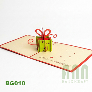 ANN HANDICRAFT BG010 Tarjetas de Invitación de Cumpleaños Pop-up 3D Personalizadas, Barnizado Mate, Troquelado, Impresión a 4 Colores, Caja de Papel de Agradecimiento - Product Image 5