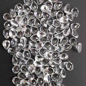 Topacio Blanco Natural 8x6MM Corte Pera, Calidad Superior, Calibrado, Gema Suelta para Joyería de Diseño - Product Image 3