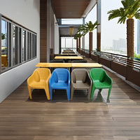 AVRO Chaise de Jardin Moderne en PVC – Mobilier d'Extérieur Durable pour Jardin, Salle à Manger, Hôtel et Cuisine