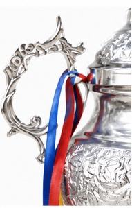Stainless Steel <b>Trophy</b> <b>Cup</b> With Ribbons Durable Metal Award For Competition Display - Product Image 3