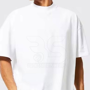 Camisetas cómodas para hombre, tela de algodón suave, corte regular, estilo casual elegante, perfectas para conjuntos de verano, gimnasio y estilo de vida diario. - Product Image 3