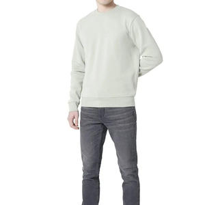 Sudadera de Felpa de Algodón Lisa, con Cuello Redondo, Personalizable con Impresión y Bordado, Transpirable, para Hombre - Product Image 5