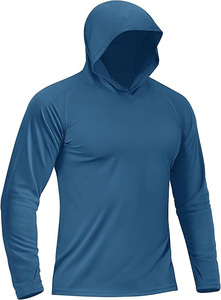 Chemises de pêche à manches longues personnalisées avec logo, protection UV UPF 50, imperméables, respirantes, coupe-vent, séchage rapide, 100% polyester - Product Image 2