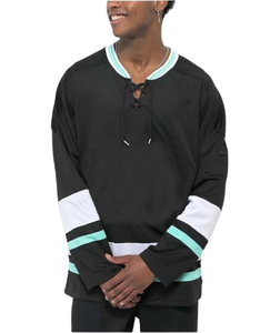 Venta al por Mayor de Camisetas de Hockey sobre Hielo Sublimadas Personalizadas, de Alta Calidad, Transpirables, Corte Automatizado, 100% Poliéster para Hombre, con Logotipo Personalizado - Product Image 1