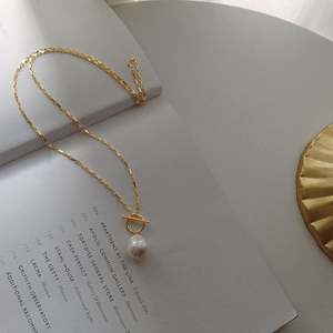 Collier de perles baroques extraterrestres en argent S925, chaîne de pull princesse, polyvalent, luxe léger, pendentif de perles de niche, lumière colorée - Product Image 4