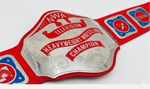 Ceinture de championnat de lutte poids lourd NWA RED pour adultes - Product Image 3