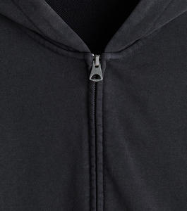 เสื้อฮู้ดดี้ซิปแบบสวมหัวทรงโอเวอร์ไซส์สำหรับผู้ชาย ผลิตตามสั่ง (OEM) พิมพ์ลายได้ตามต้องการ ผ้าถักเนื้อหนัก 360 กรัม ทรงหลวมไหล่ตก สไตล์สตรีทแวร์ เป็นมิตรต่อสิ่งแวดล้อม - Product Image 6