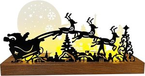 Centro de mesa navideño ecológico y natural con follaje, bayas y velas para una hermosa decoración de mesa festiva. - Product Image 4