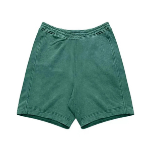 Shorts de sport pour hommes en molleton doux de coton et polyester, personnalisables, séchage rapide, écologiques, respirants, avec cordon de serrage - Product Image 2