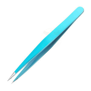 Pinzas de Cejas de Acero Inoxidable de Alta Calidad, Duraderas, Reutilizables, de Lujo, con Puntas Inclinadas y Puntiagudas - Product Image 1