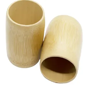 사용자 정의 라고와 2024 대나무 컵 수제 독특한 재사용 베트남 남 공장 대나무 컵