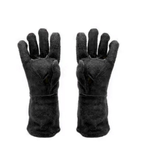 Gants de travail robustes en cuir de vachette résistant à la chaleur et au feu, gants de soudure en cuir, gants de sécurité industrielle - Product Image 5