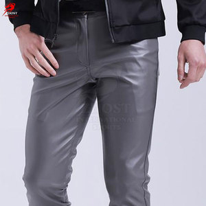 กางเกงหนังผู้ชายทรงเข้ารูป คุณภาพสูง หนังนุ่ม ดีไซน์ทันสมัย เหมาะสำหรับใส่ทุกวันและออกงานกลางคืน - Product Image 6