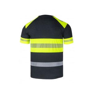 Custom High Visibility Reflective Safety t Shirt Half Sleeves Men Construction Hi Viz Work Shirts Safety Men 2025 T Shirt - Product Image 4