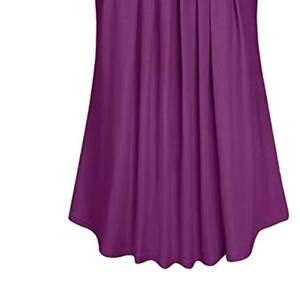 Débardeur sans manches pour femme, violet, col rond, tricoté, couleur unie, longueur normale, ourlet évasé - Product Image 2