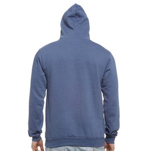 Sweat-shirt à capuche bleu pour homme, coupe classique, en coton French Terry, pull décontracté avec poche, vêtement d'automne - Product Image 6