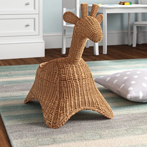 Panier en rotin tissé avec motif cerf, panier de rangement fait main, vente en gros, écologique, fabriqué au Vietnam - Product Image 3