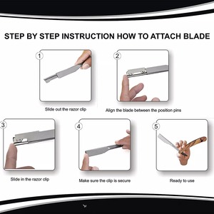Nueva y mejorada navaja de afeitar personalizada con diseño, de acero inoxidable, para hombres. - Product Image 4