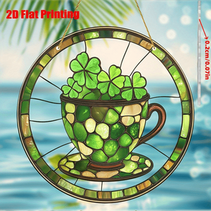 CIFbuy Atrapasoles Acrílico Creativo con Diseño de Taza de Café, Colorido, para Colgar en Ventanas, Decoración del Hogar, TikTok, para Servicio de Recogida Temu - Product Image 1