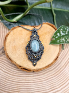 Wholesale Mixed Macrame Gemstone Pendant Necklace Sodalite <b>Rose</b> <b>Quartz</b> Tiger Eye Aventurine Boho Butterfly <b>Jewelry</b> Unisex Gift - Product Image 3