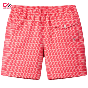 Hot Sale Custom Solid <b>Men's</b> Swim Shorts Quick Dry Eco-Friendly Beach <b>Trunks</b> with Front Logo Drawstring OEM Available - Product Image 1