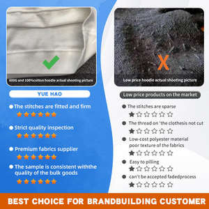 Sudadera Oversize Vintage de Invierno 100% Algodón con Doble Cremallera, Estampado por Descarga, Bordado y Costuras Reforzadas, 600 GSM, Marca Personalizada OEM - Product Image 4