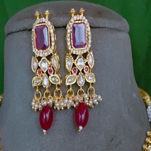 ชุดสร้อยคอพร้อมต่างหูประดับมอสซาไนต์ชุบทองคุณภาพพรีเมียม ดีไซน์สวยงาม เหมาะสำหรับเป็นของขวัญงานแต่งงานสำหรับผู้หญิง - Product Image 2