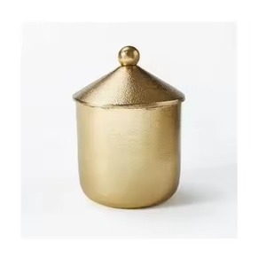 Portavelas de Metal de Primera Calidad, Recipiente Decorativo para Velas, Adorno de Lujo para Mesa del Hogar - Product Image 1