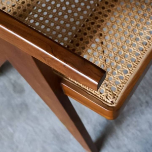 Silla de Diseño Moderno con Respaldo de Ratán, Silla de Comedor para Restaurante, Muebles de Decoración - Product Image 5