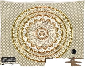 Tapiz de Mandala de estilo bohemio para decoración del hogar, tapiz de algodón con impresión personalizada, arte de pared, India, venta al por mayor - Product Image 1