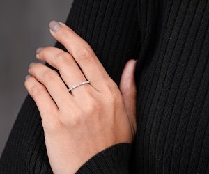 IGI Lab Diamond Wedding Band Full Eternity Round Diamond Band 14K Gold Band <b>Ring</b> Dainty <b>Ring</b> Minimalist <b>Ring</b> <b>Stacking</b> <b>Ring</b> - Product Image 2