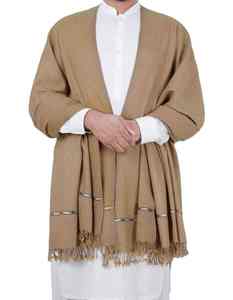 Châle en laine pour homme, chaud, respirant, doux, traditionnel, classique, taille personnalisable, OEM, couleur unie, pour homme - Product Image 1