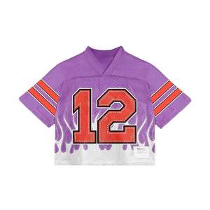 Camiseta Deportiva Personalizada para Hombre, Cuello en V, para Lacrosse, Uniforme con Impresión por Transferencia de Calor, 100% Poliéster, Secado Rápido, Rojo y Negro, para Club - Product Image 5